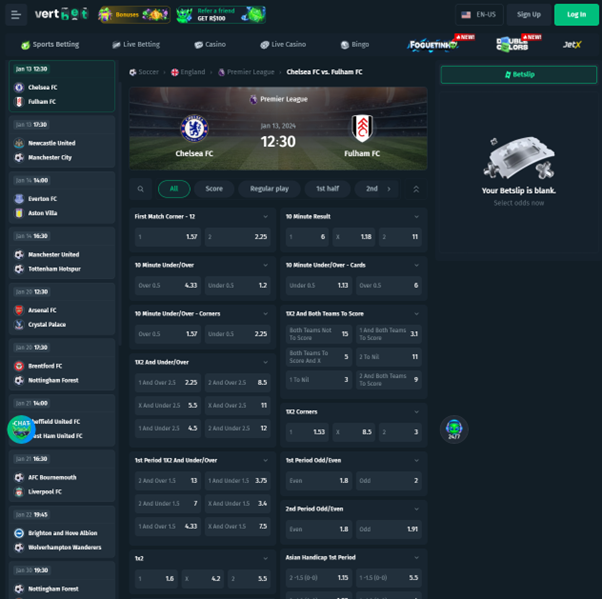 Vertbet Sports